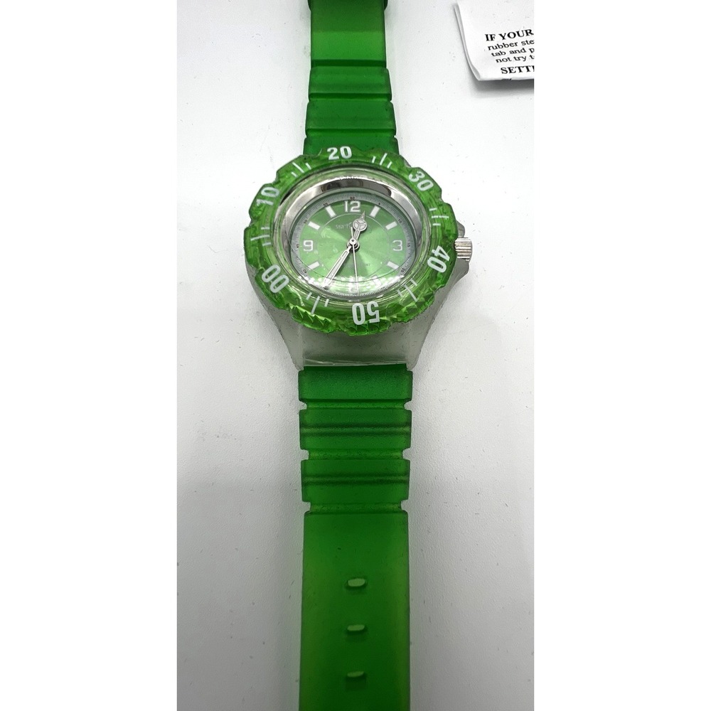 Sahalie By DAKOTA WATCH Green Splash & Giggle Sports Dial Active 76555 New